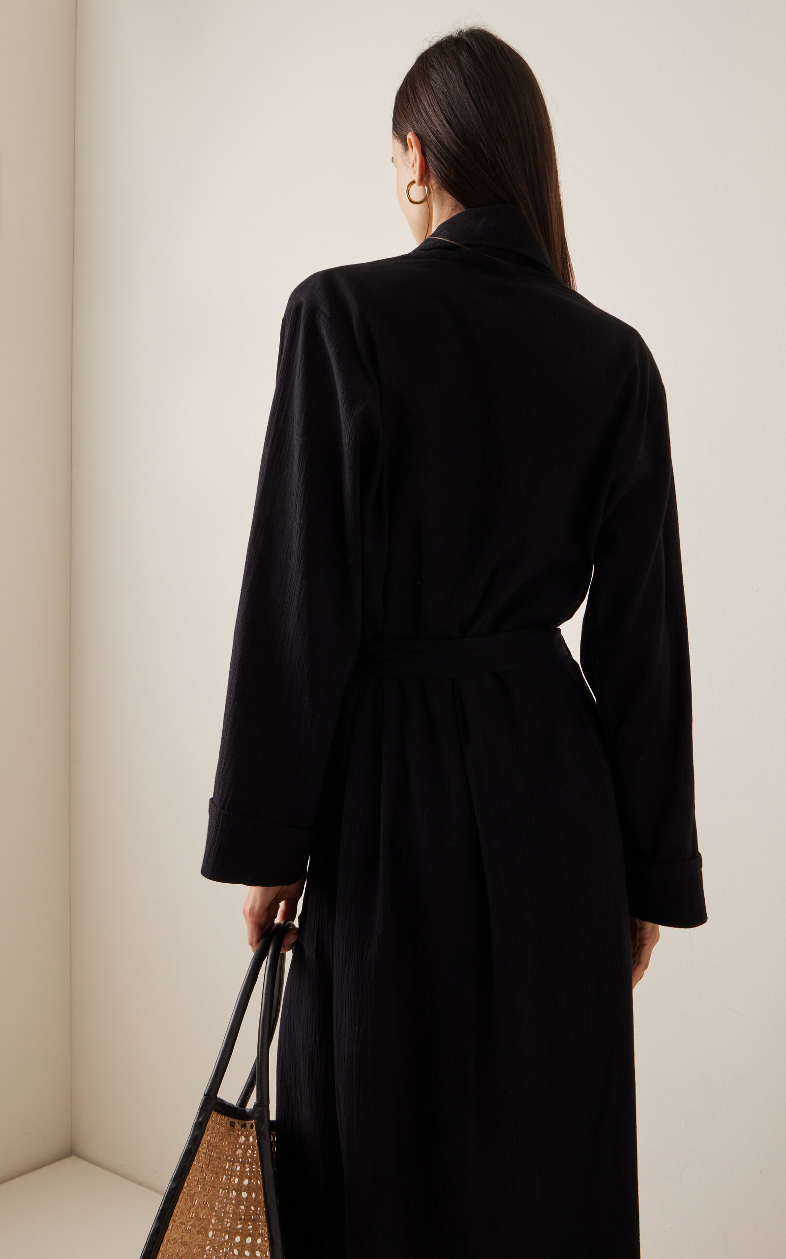 Exclusive Lennon Cotton Robe black - 4