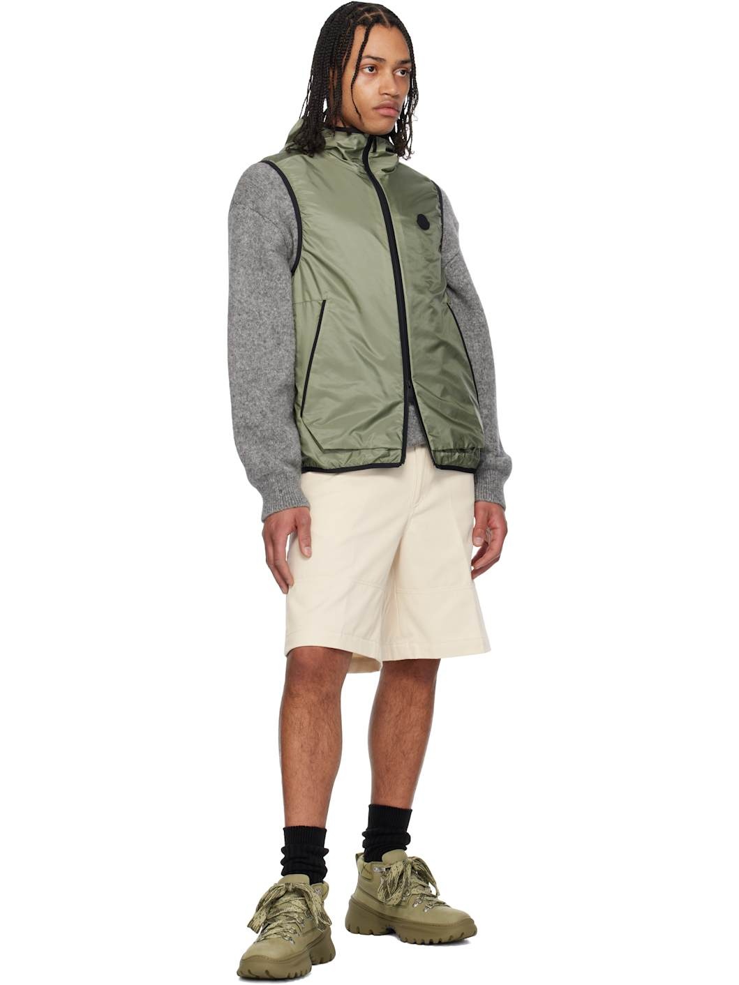Off-White Cotton Bermuda Shorts - 4
