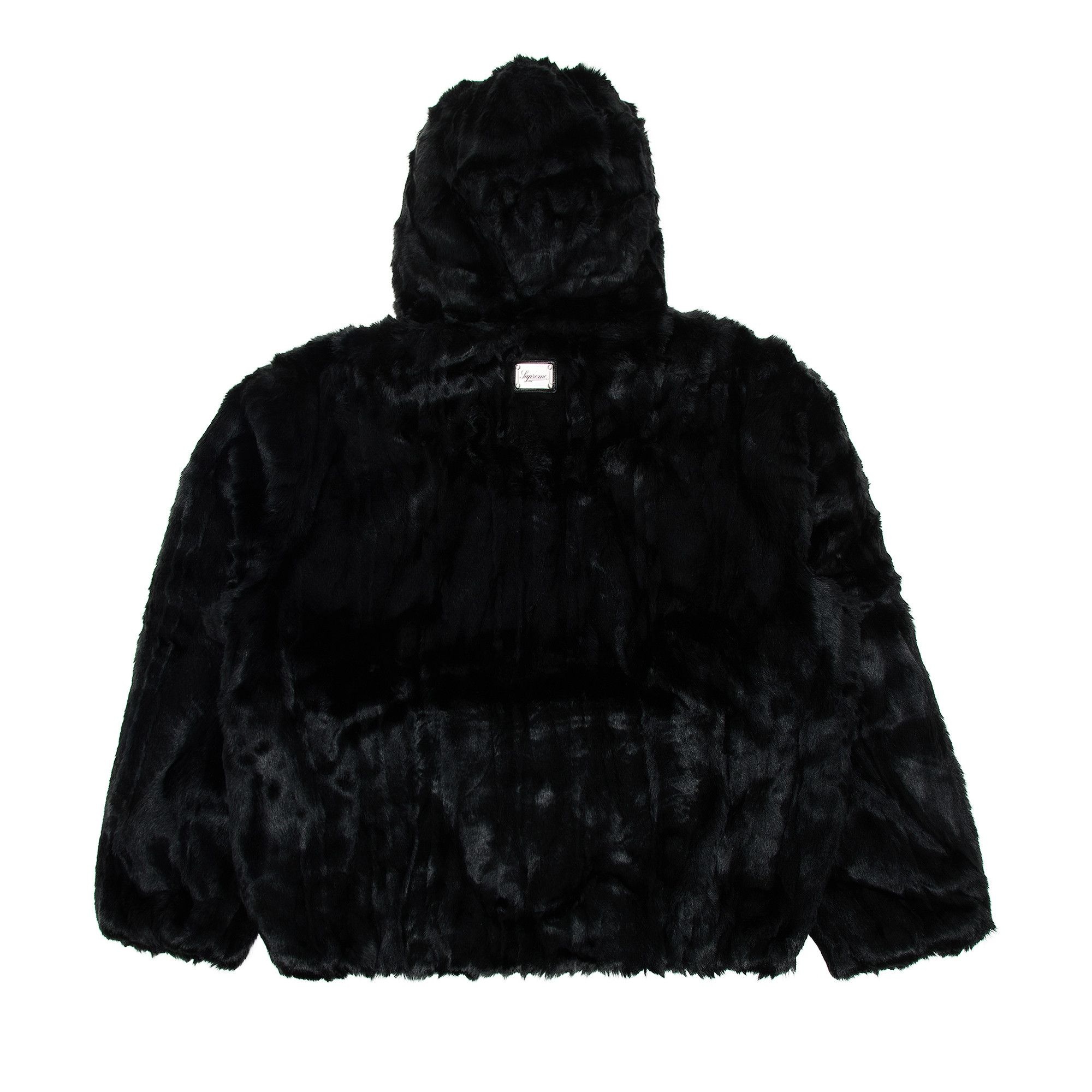 Supreme Faux Fur Hooded Jacket 'Black' - 2