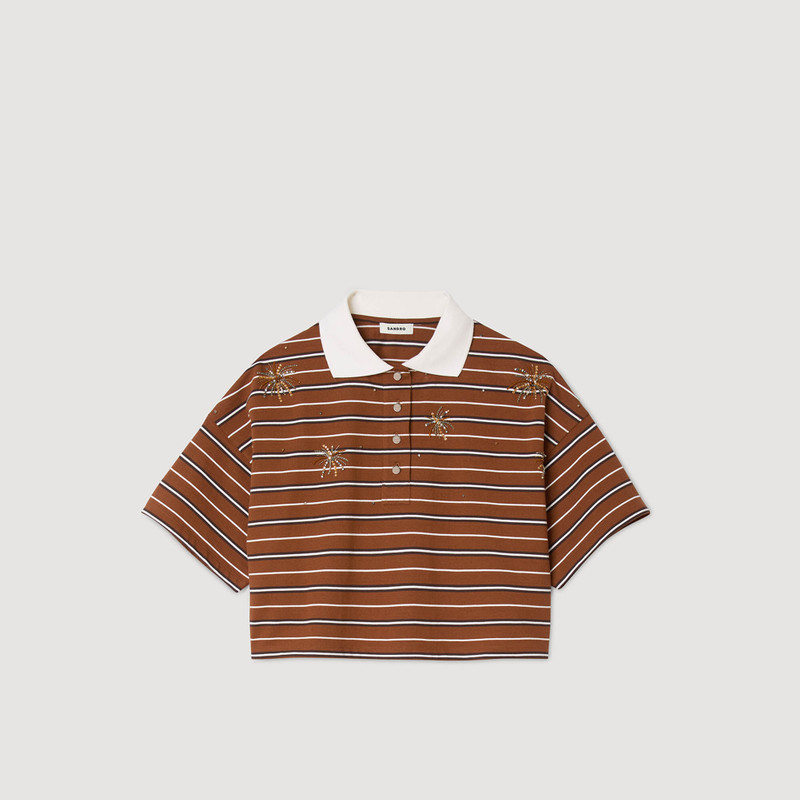 STRIPED RHINESTONE T-SHIRT 1