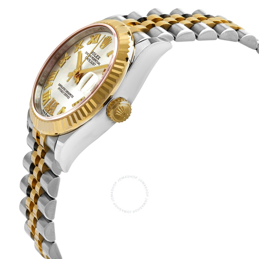 Rolex Datejust 31 Silver Diamond Dial Automatic Ladies Steel and 18kt Yellow Gold Jubilee Watch 2782 - 2