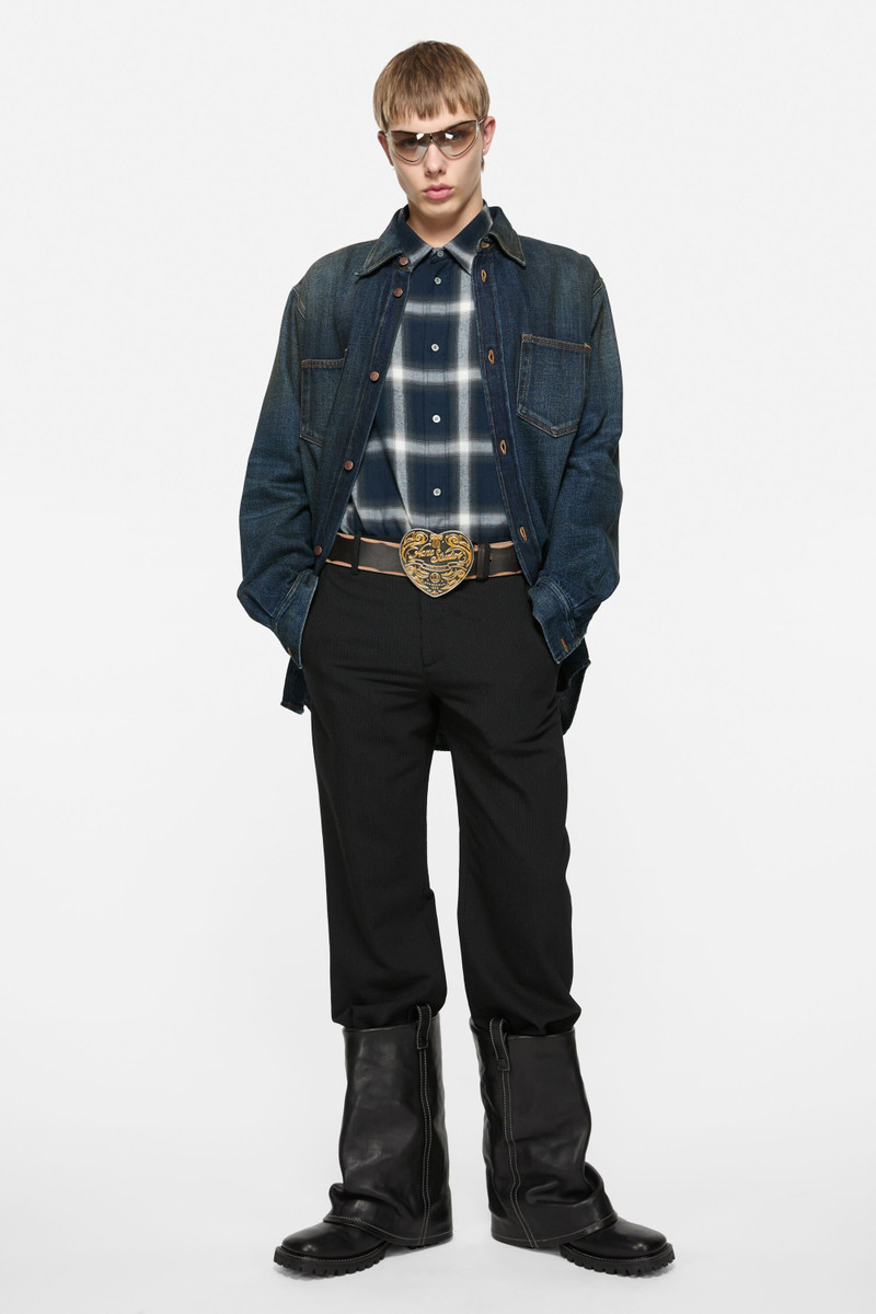 Acne Studios Denim button-up shirt - Dark Blue outlook