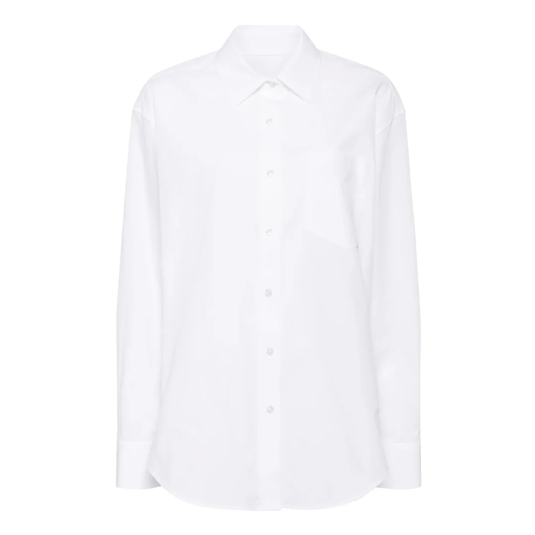 Boyfriend Shirt With Logo Flag - 1