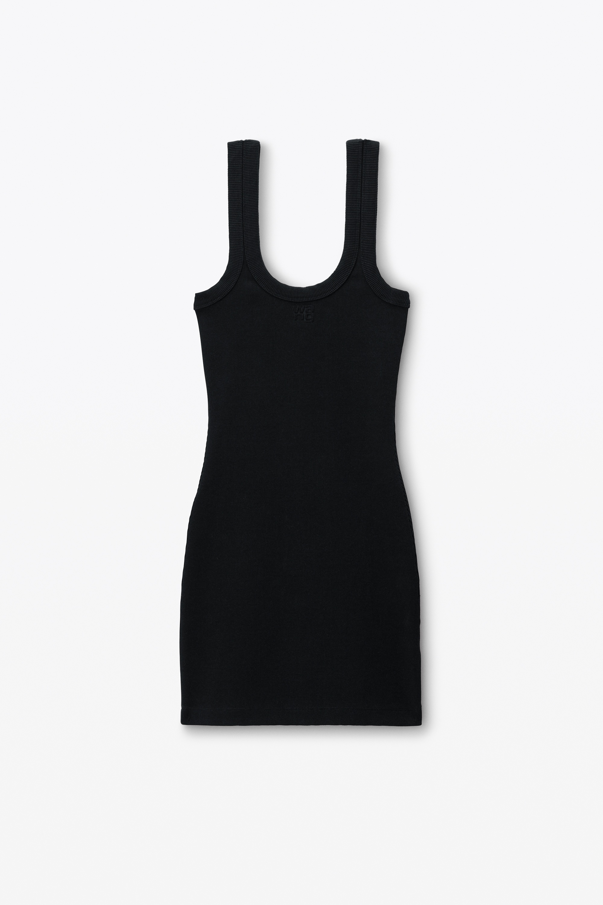 Logo Rib-Knit Tank Minidress - 1