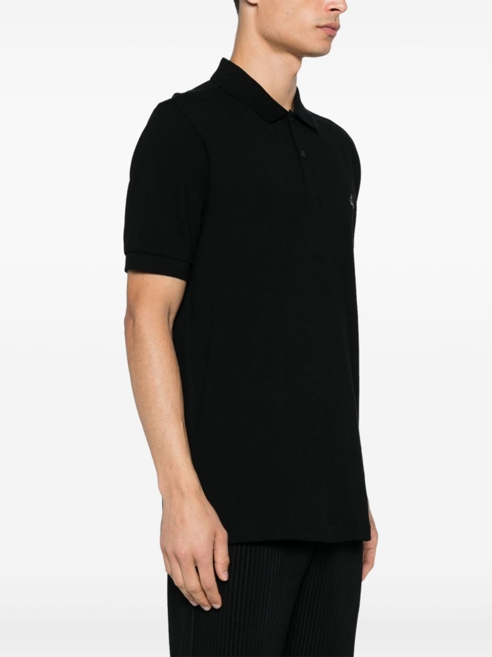 x Fred Perry slogan-print polo shirt - 4