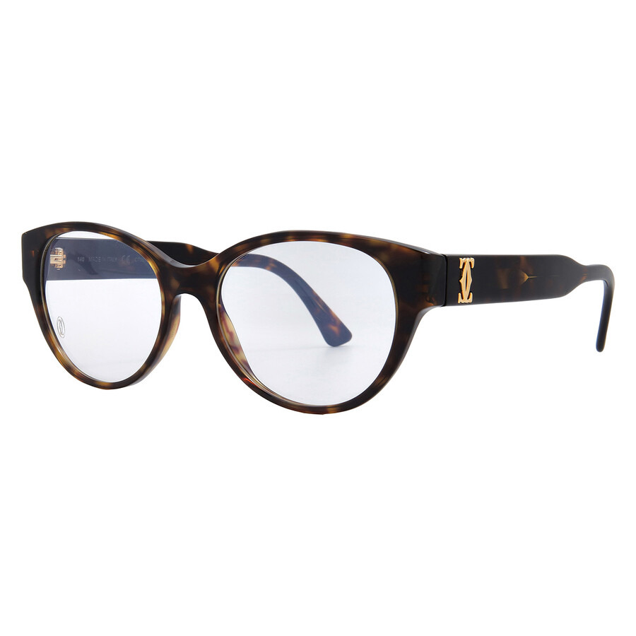 Cartier C de Cartier Demo Cat Eye Ladies Eyeglasses CT0315O 002 53 - 2