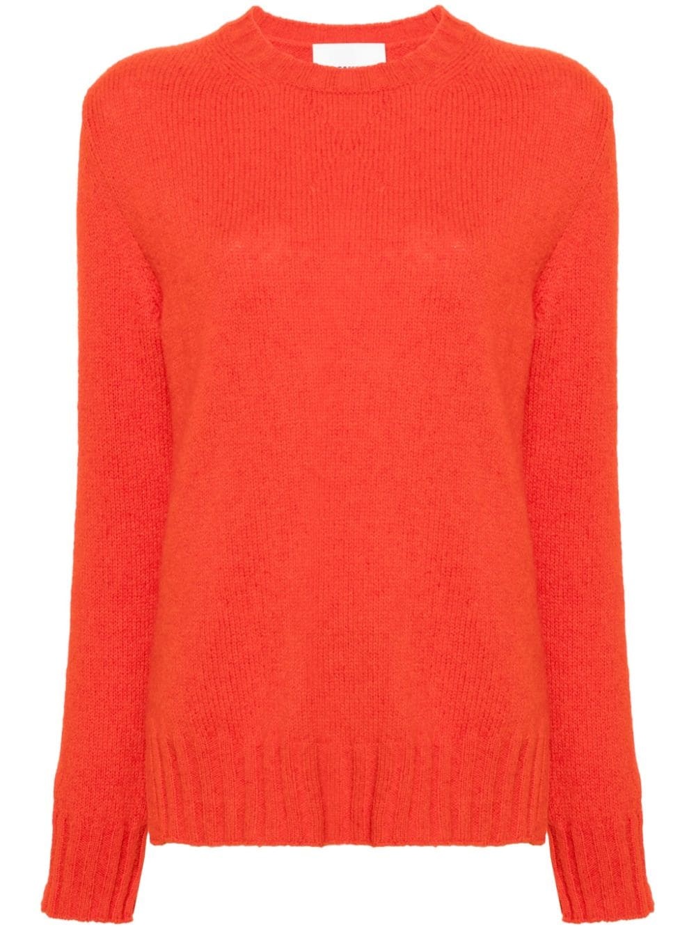 crew-neck knitted jumper - 1