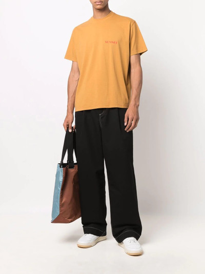 SUNNEI wide-leg cotton trousers outlook