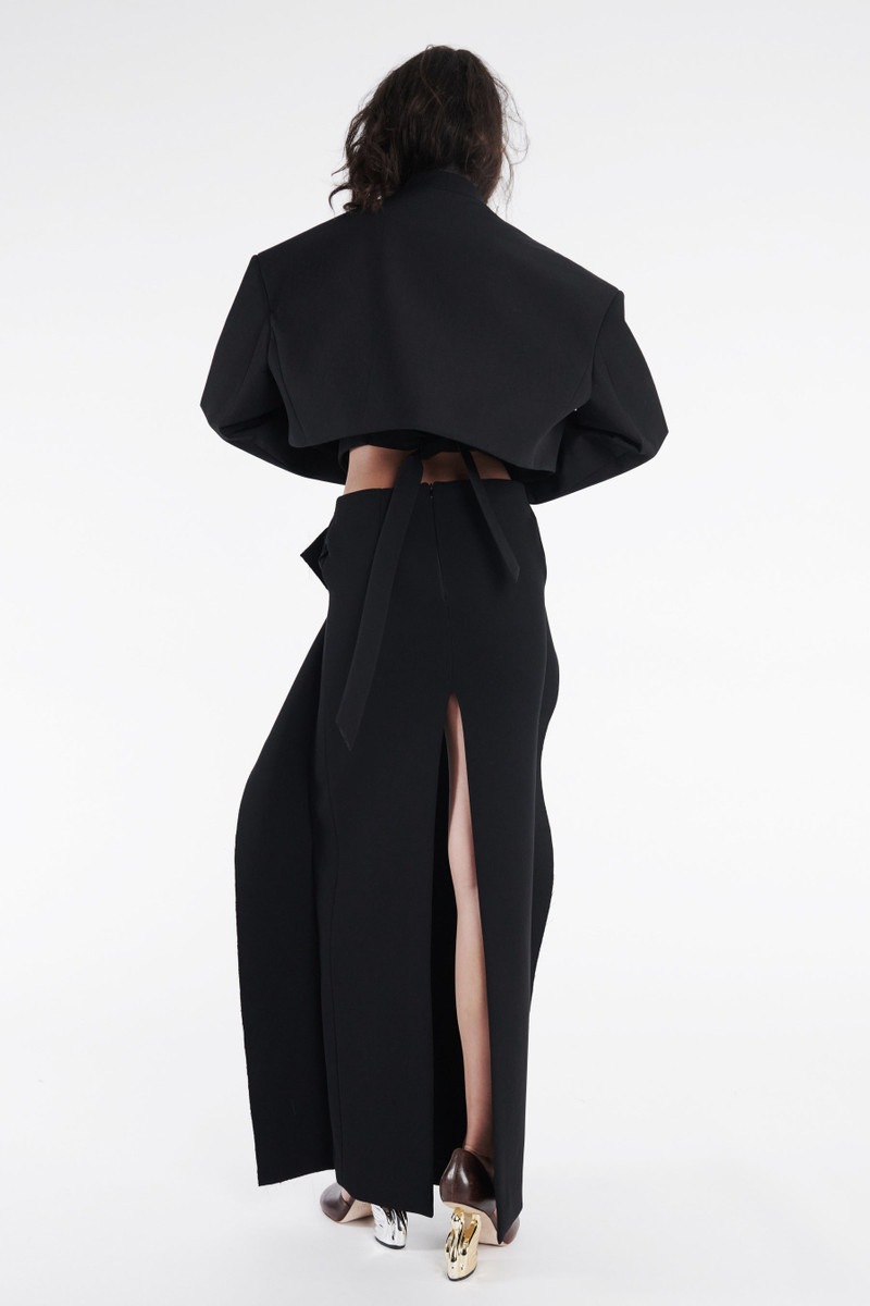 CROPPED TUXEDO JACKET BLACK 7