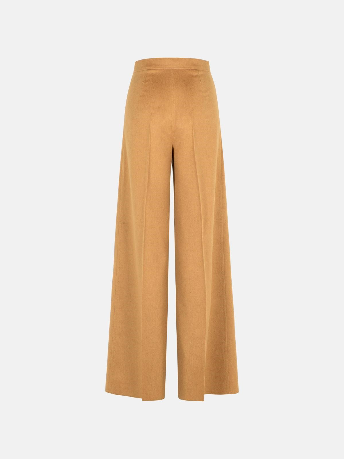 'ORI' CAMEL COTTON BLEND JERSEY PANTS - 3