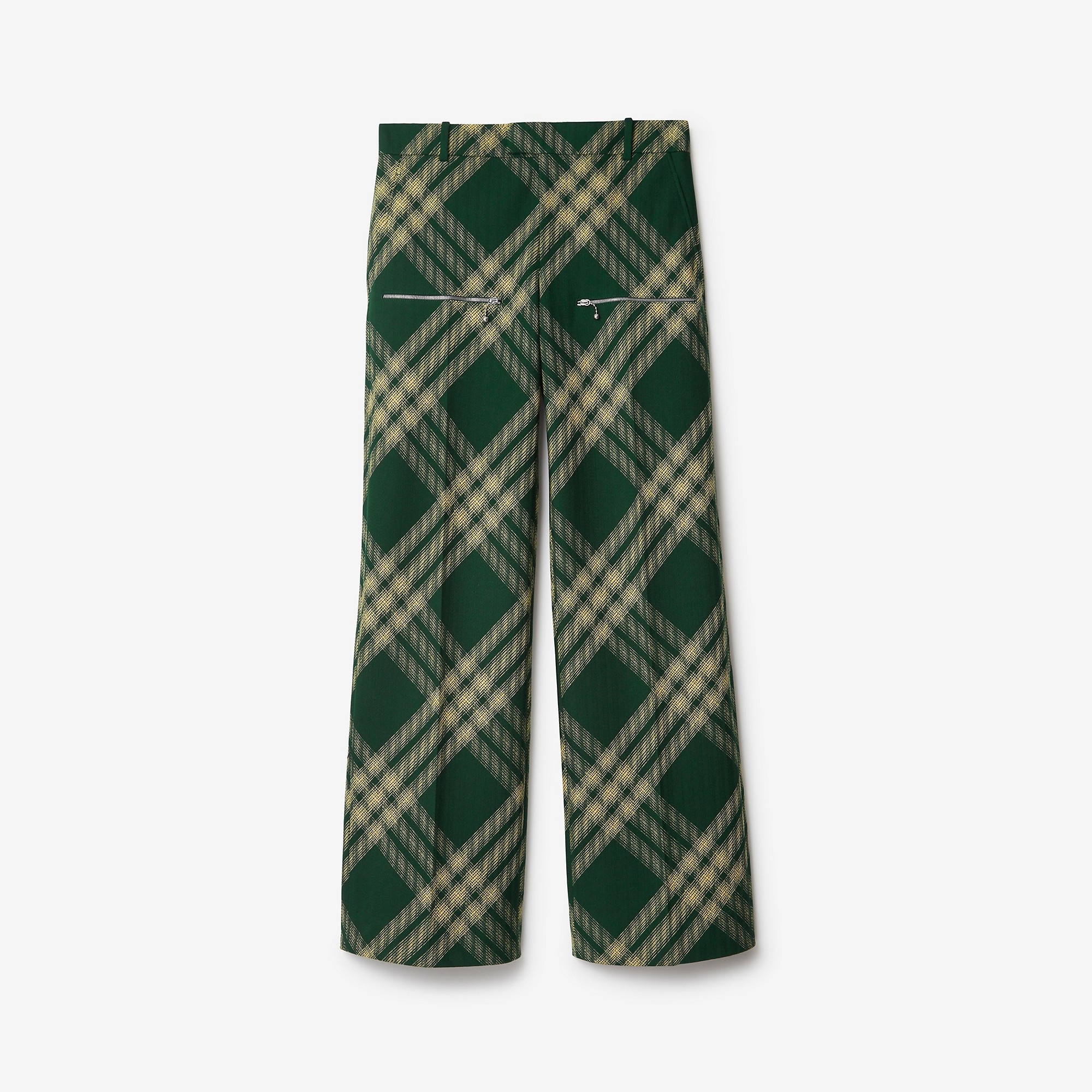パンツ BURBERRY CHECK WOOL TROUSERS Burberry Vintage Check Wool Trousers | Black | FARFETCH CA