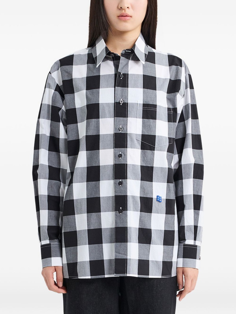checkered chest-pocket shirt 1