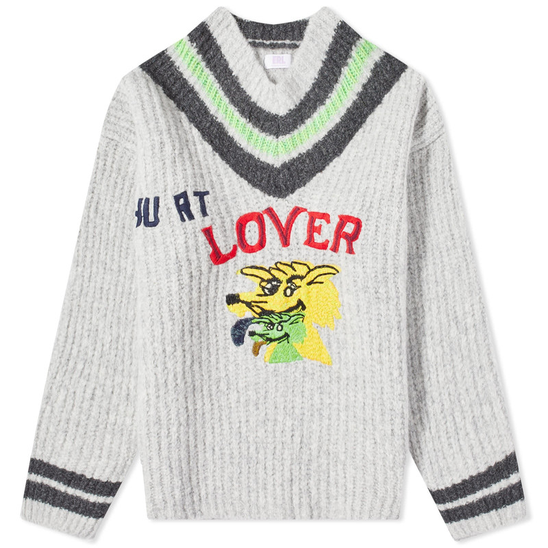 ERL Unisex Hurt Lover Varsity V-neck - 1