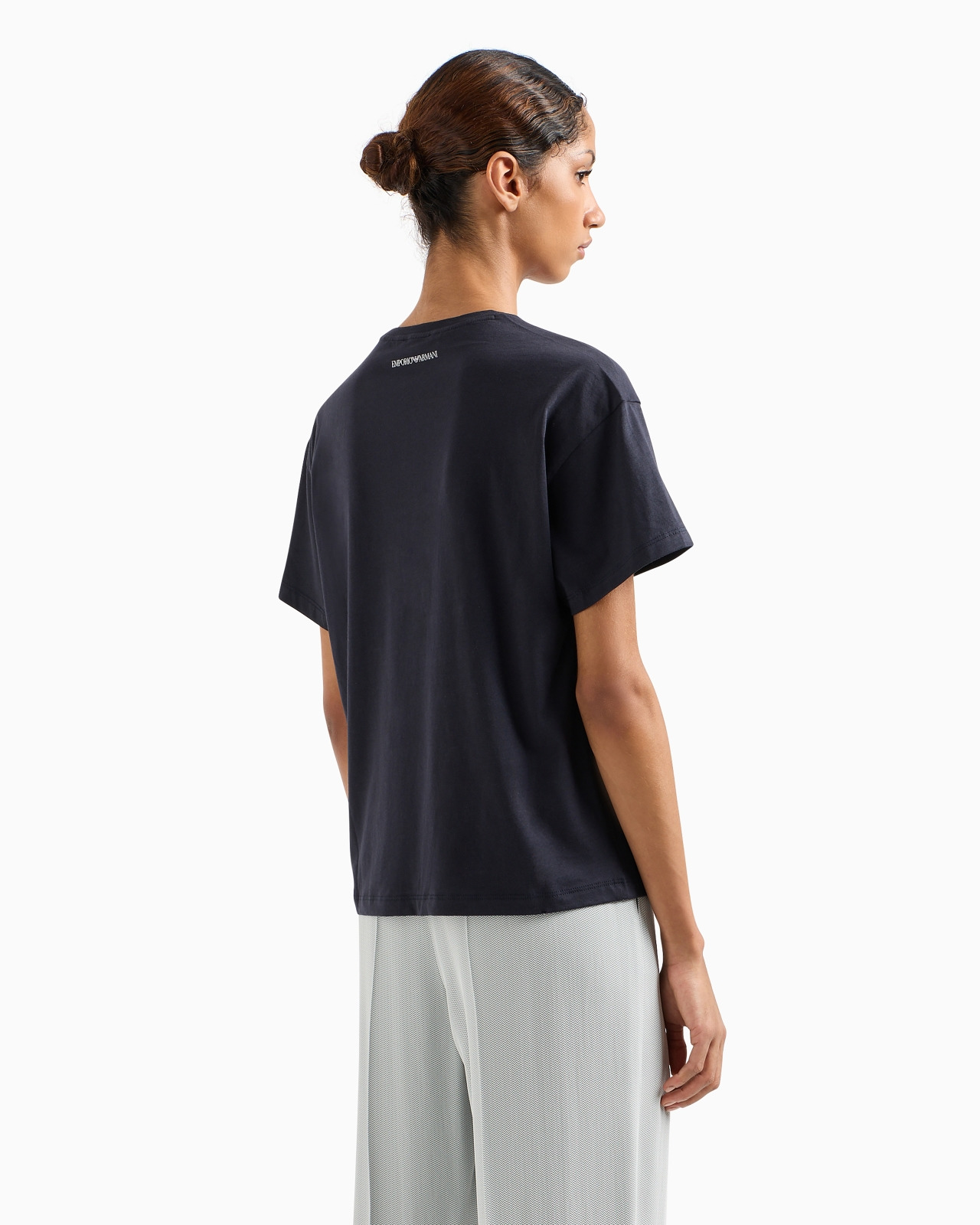 Pima T-shirt with eagle logo - 3