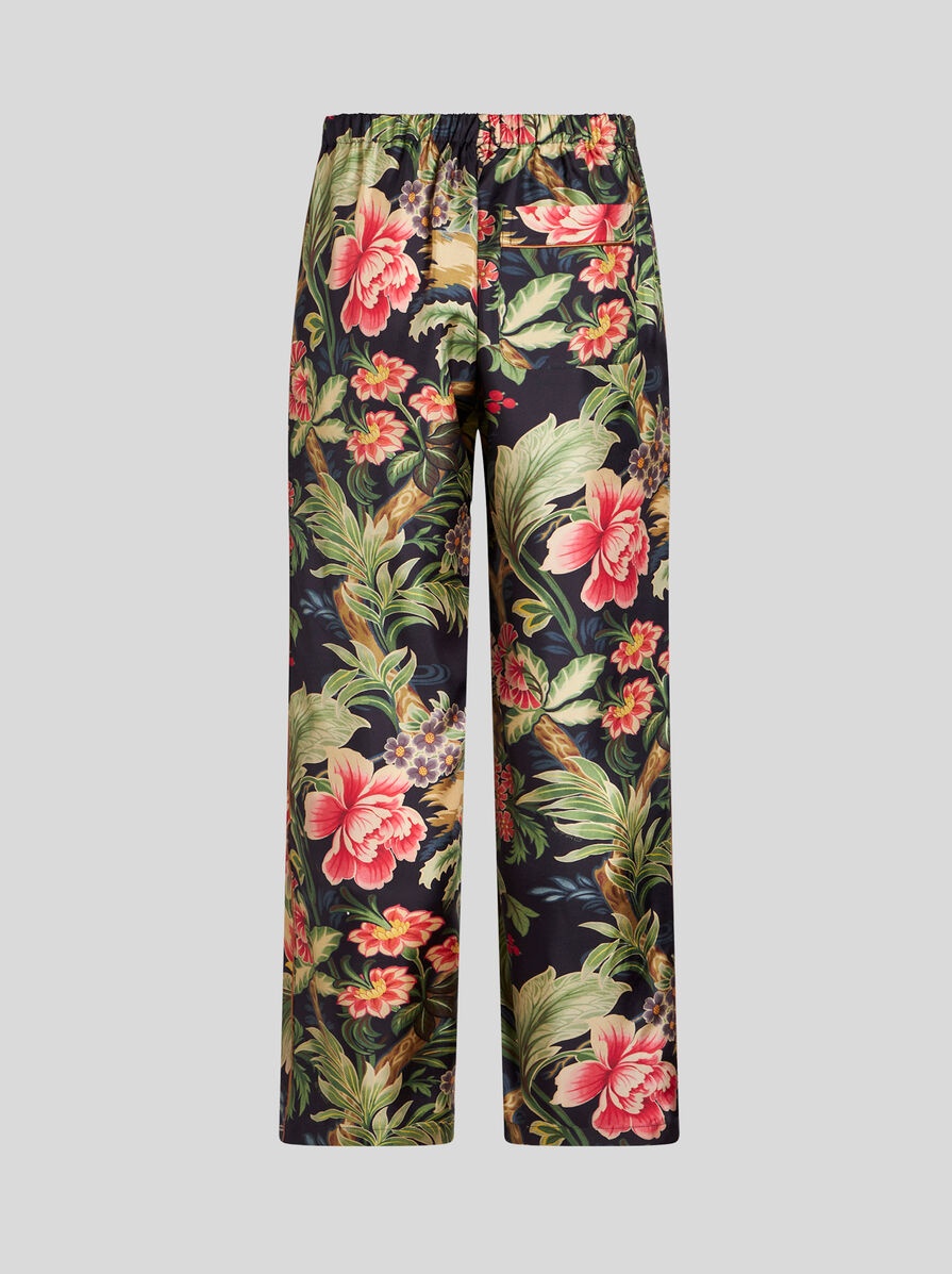 PRINTED SILK TROUSERS - 6