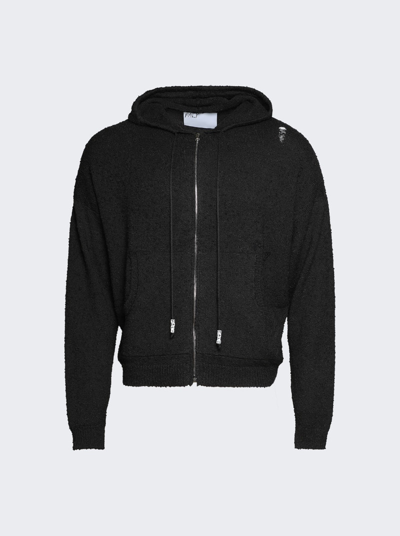 Casentino Knitted Hoodie Black 1