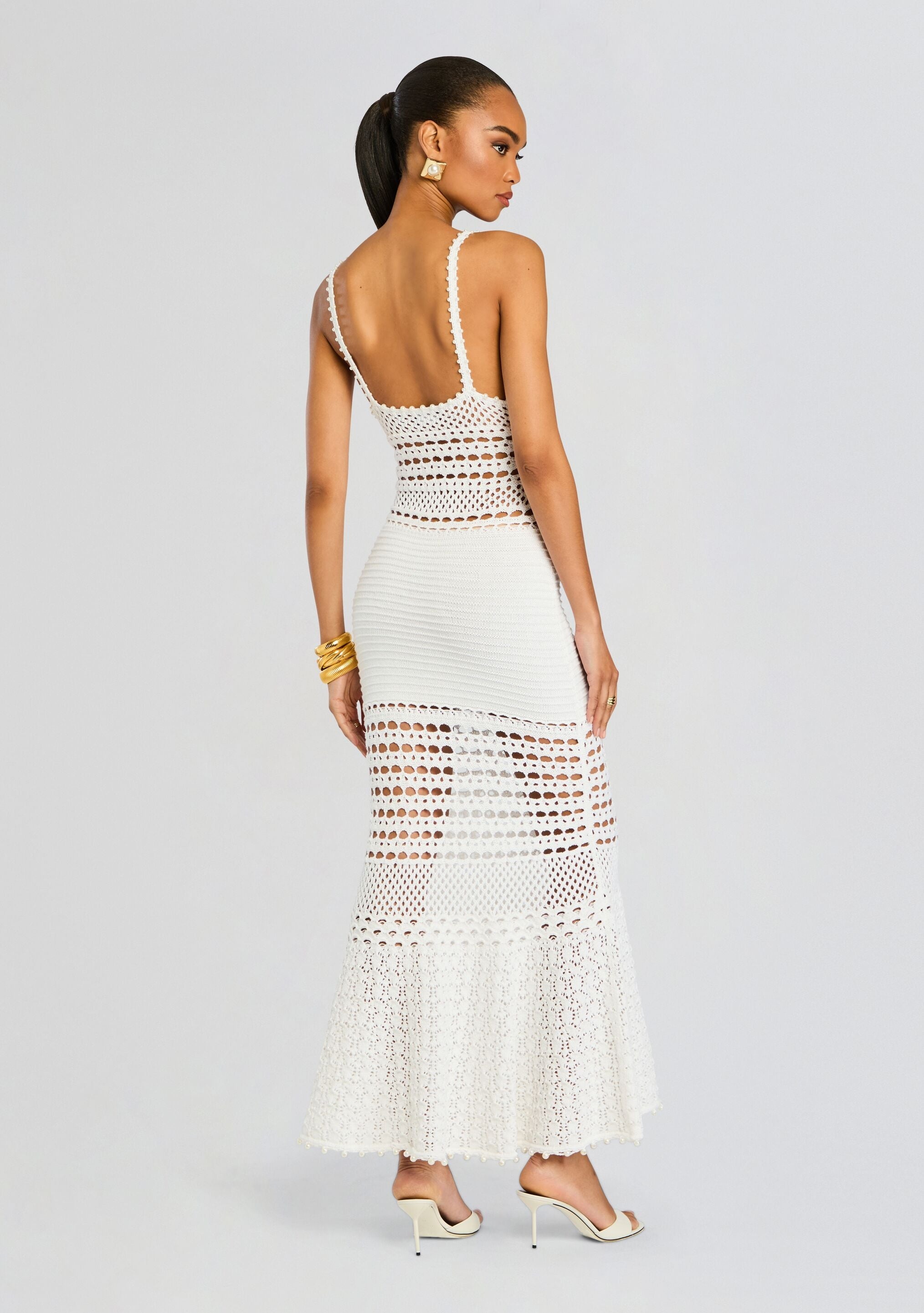 BELIZE KNIT CROCHET DRESS - 4