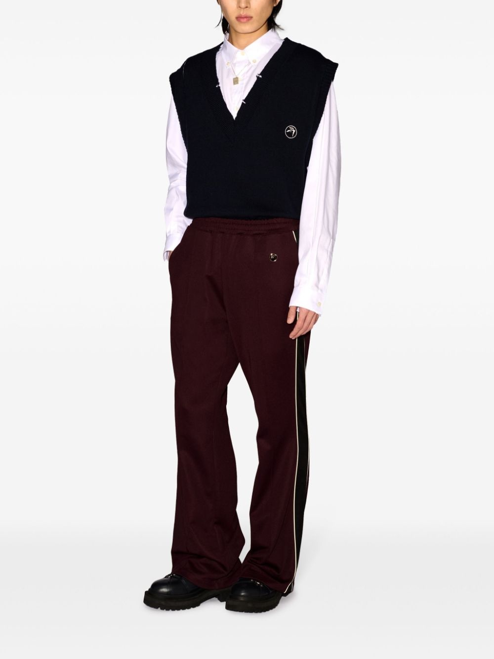 side-stripe track pants - 2