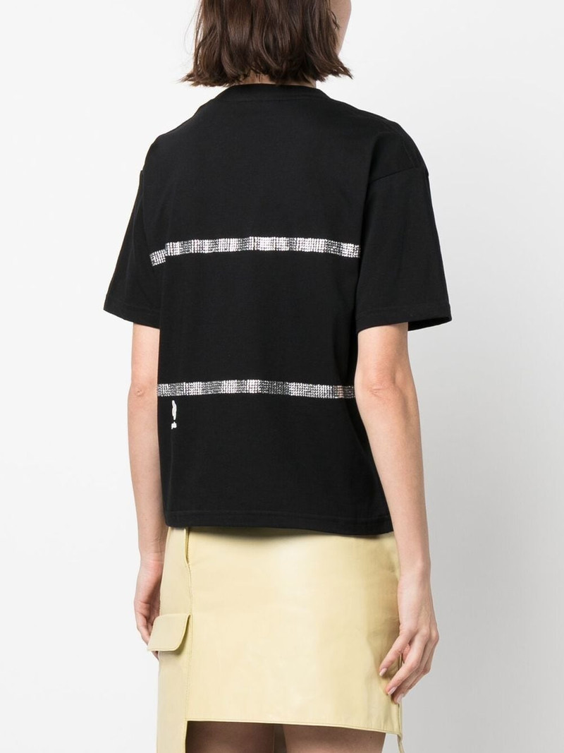 rhinestone-striped T-shirt 4