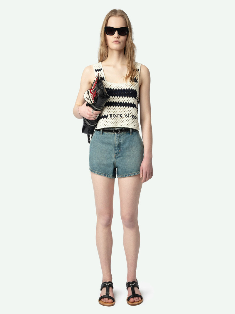 Zadig & Voltaire Dillie Crochet Knit Tank Top outlook