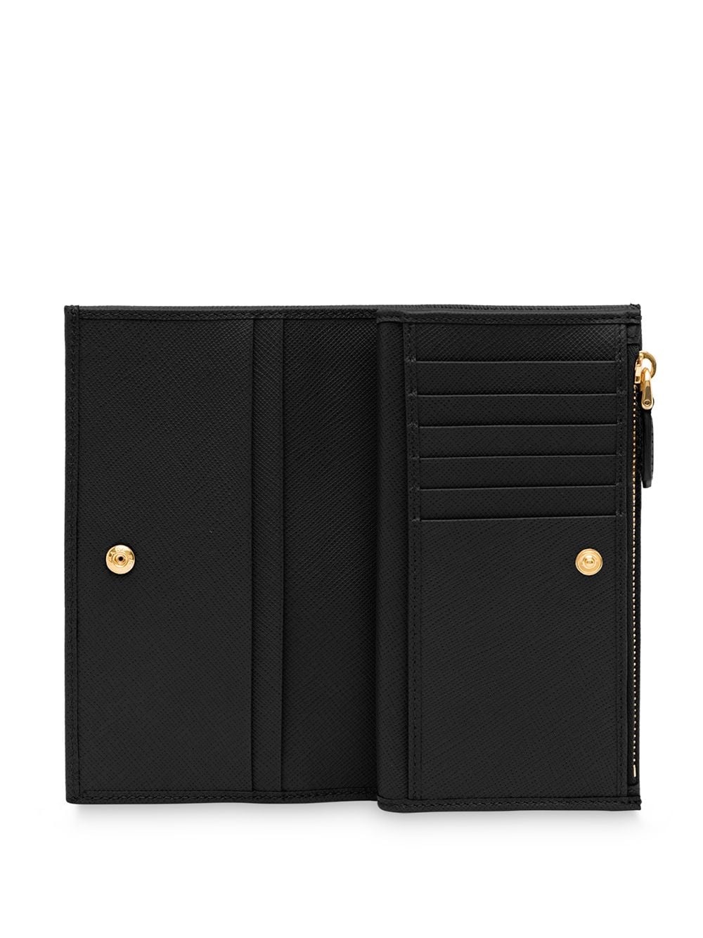 logo-plaque zipped wallet - 3