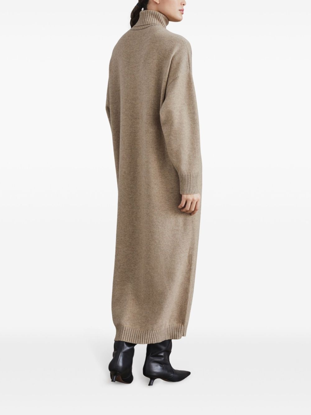 cashmere midi dress - 4
