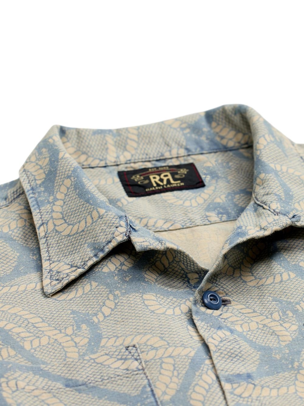 anchor-print short-sleeve shirt - 4