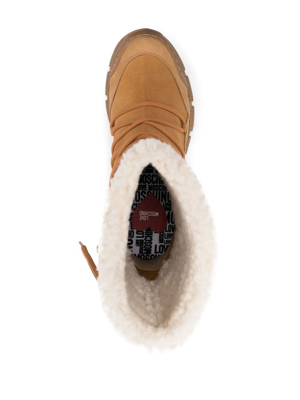 leather lace-up boots - 4