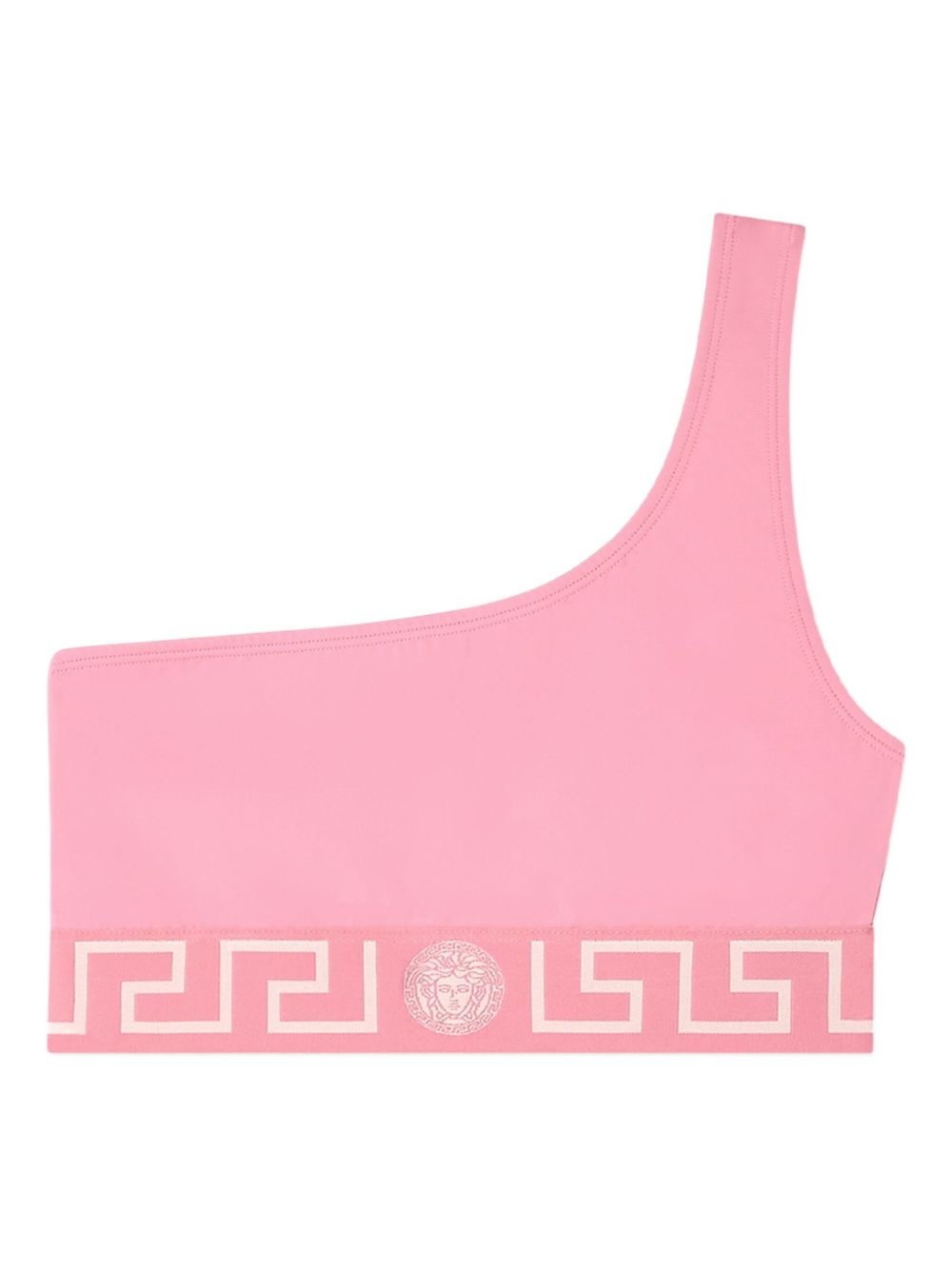 Greca Border one-shoulder bikini top - 1