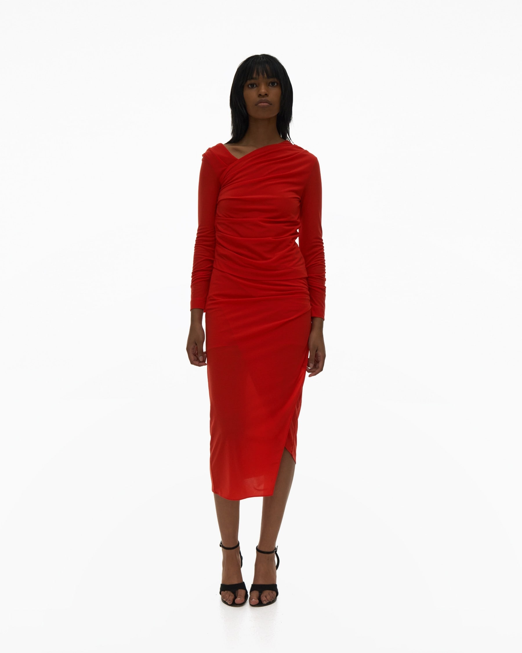 RUCHED ASYMMETRICAL TOP - 8