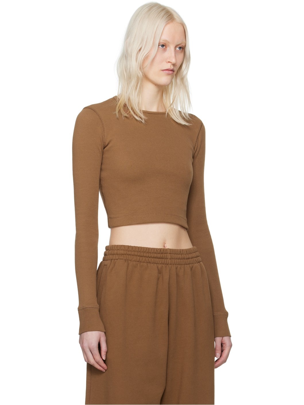 Brown Hailey Bieber Edition HB Long Sleeve T-Shirt - 2