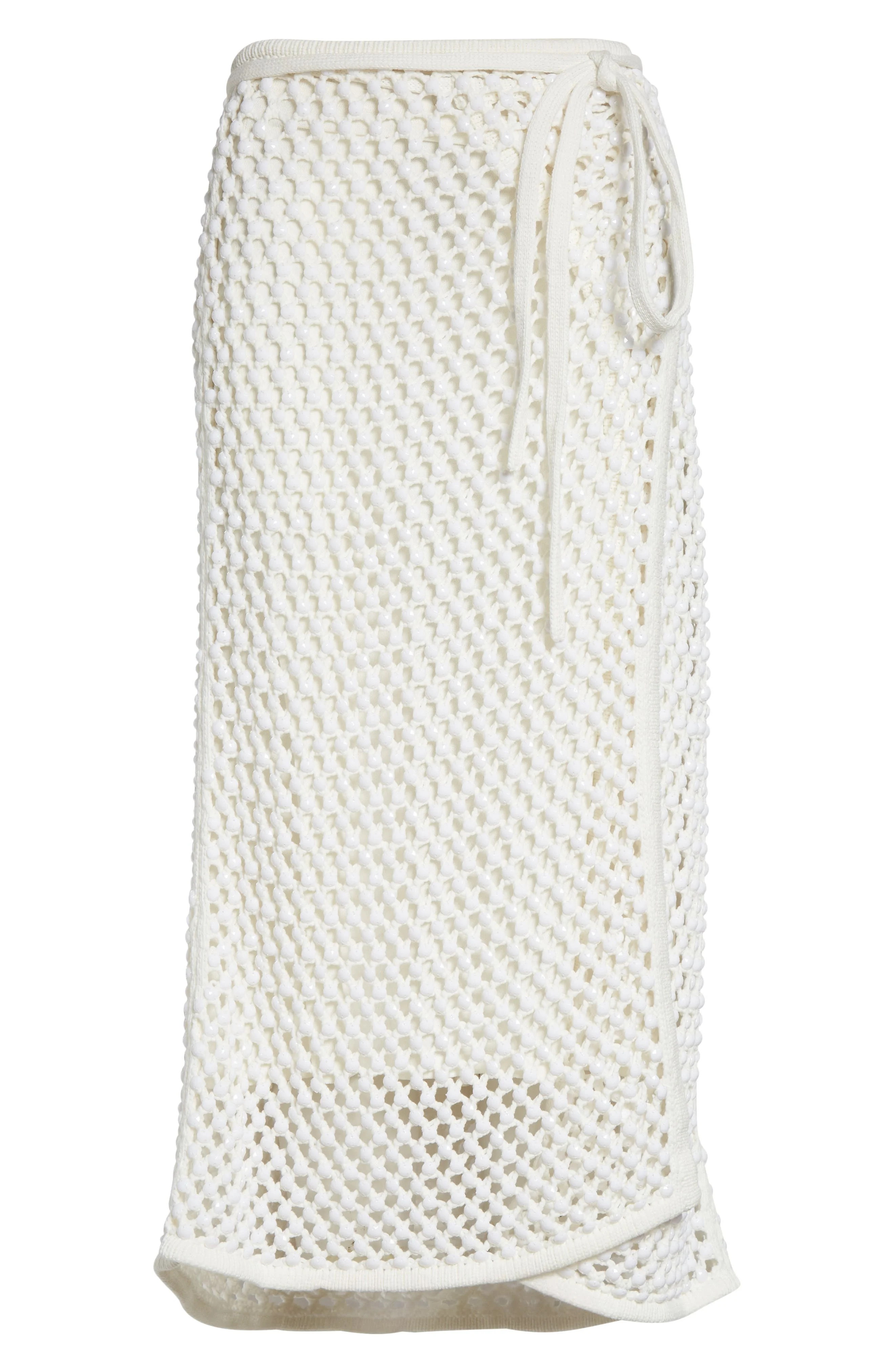 Diotima Bonaire Embellished Wrap Skirt in White at Nordstrom - 1