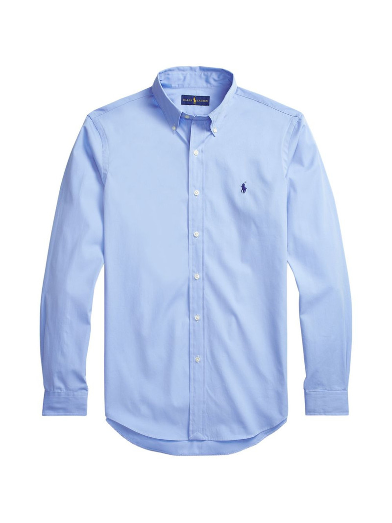 logo-embroidered shirt 1