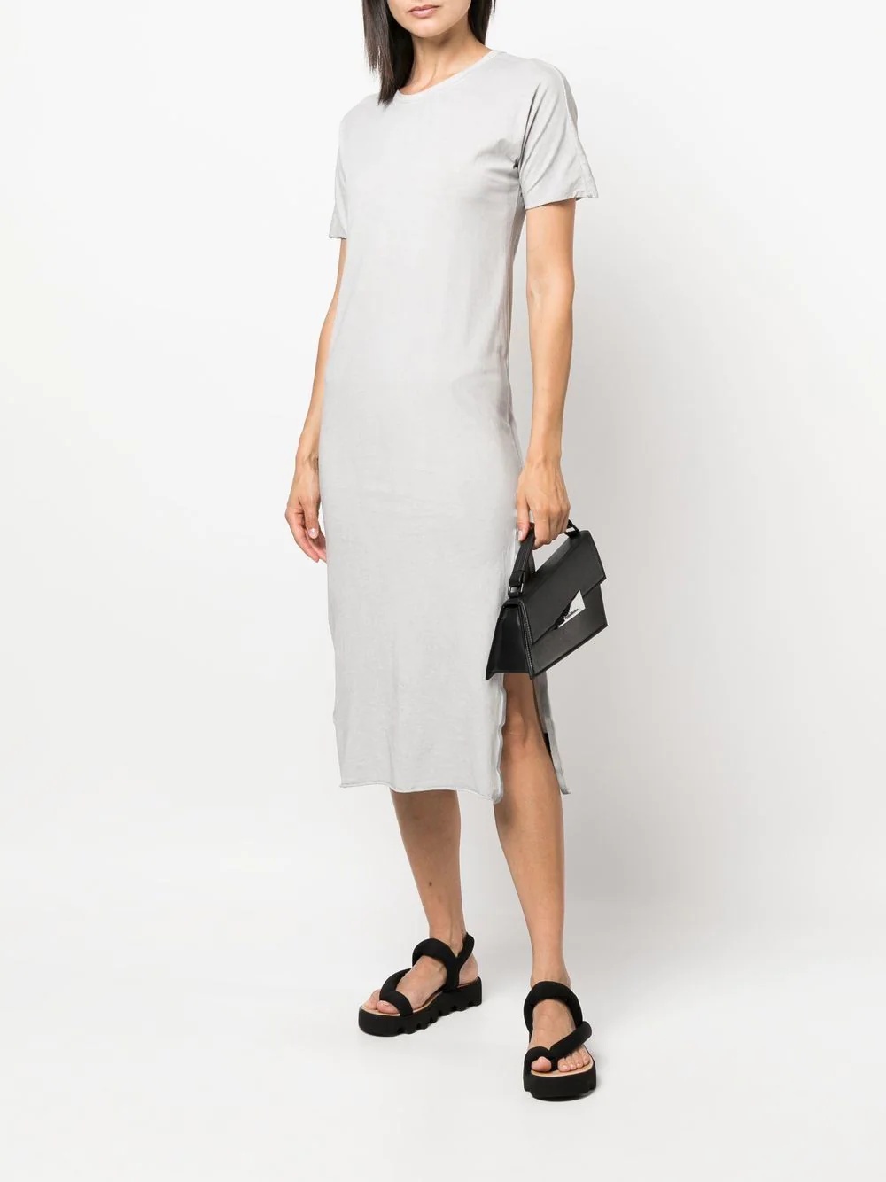 side-slit T-shirt dress - 2