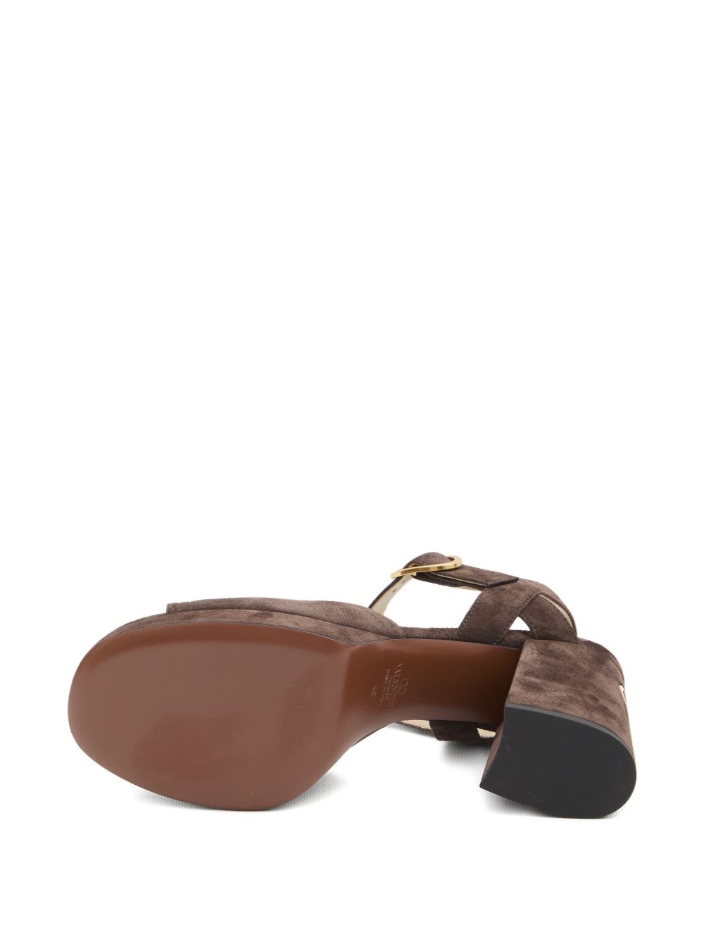 100mm platform buckle-strap sandals - 5