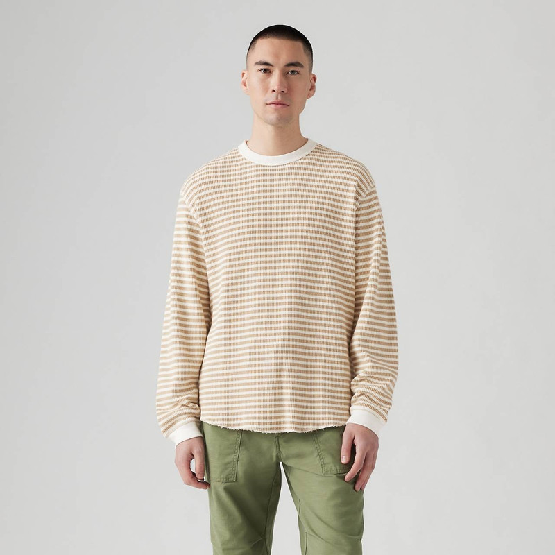 LONG SLEEVE RELAXED THERMAL T-SHIRT 2