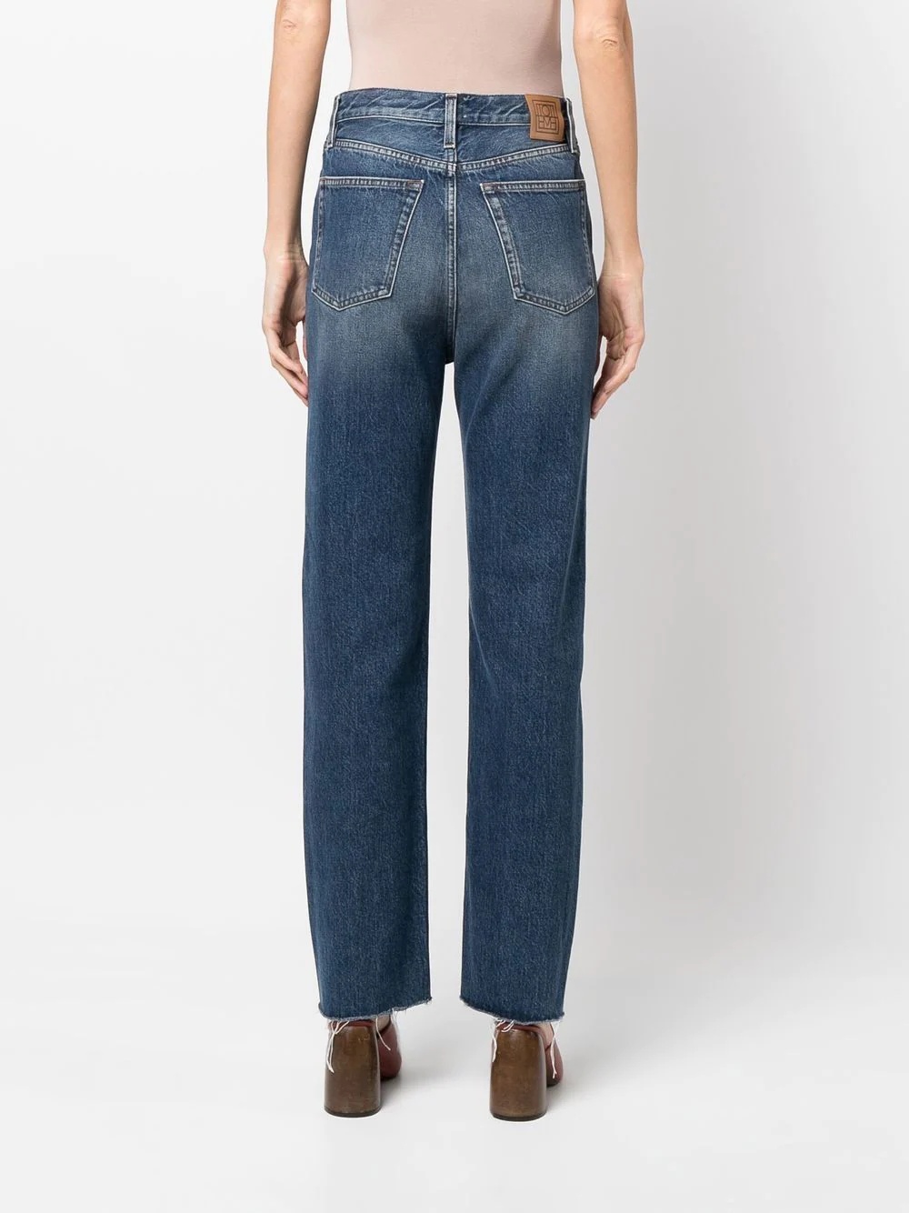 cropped straight-leg jeans - 4