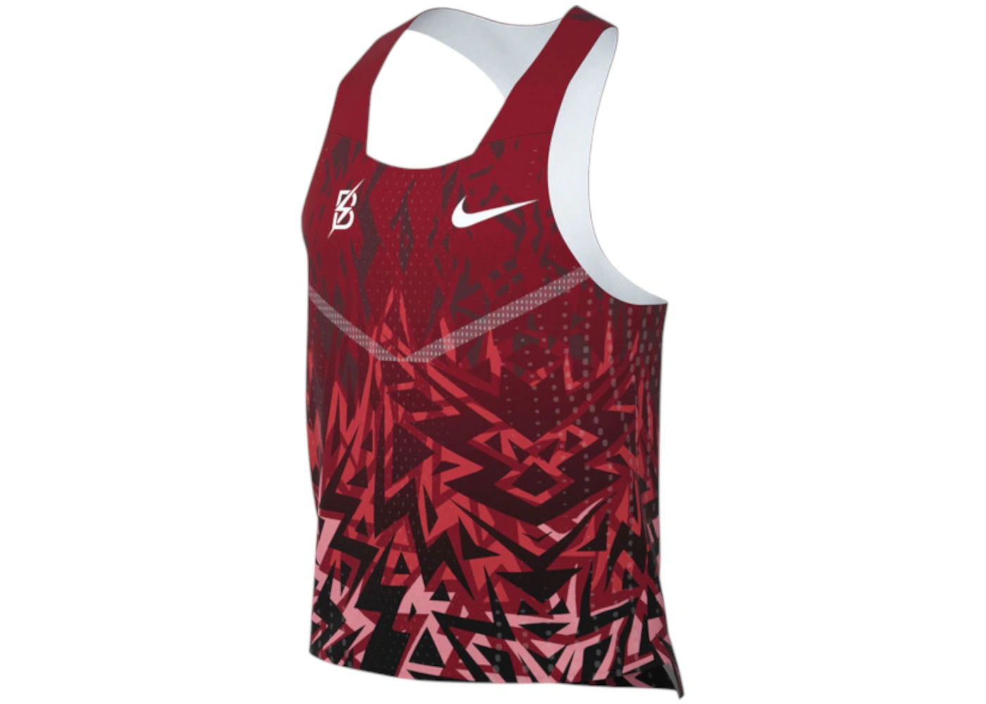 Nike AeroSwift Bowerman Track Club Singlet Dri-Fit ADV Running Vest Red/White - 1