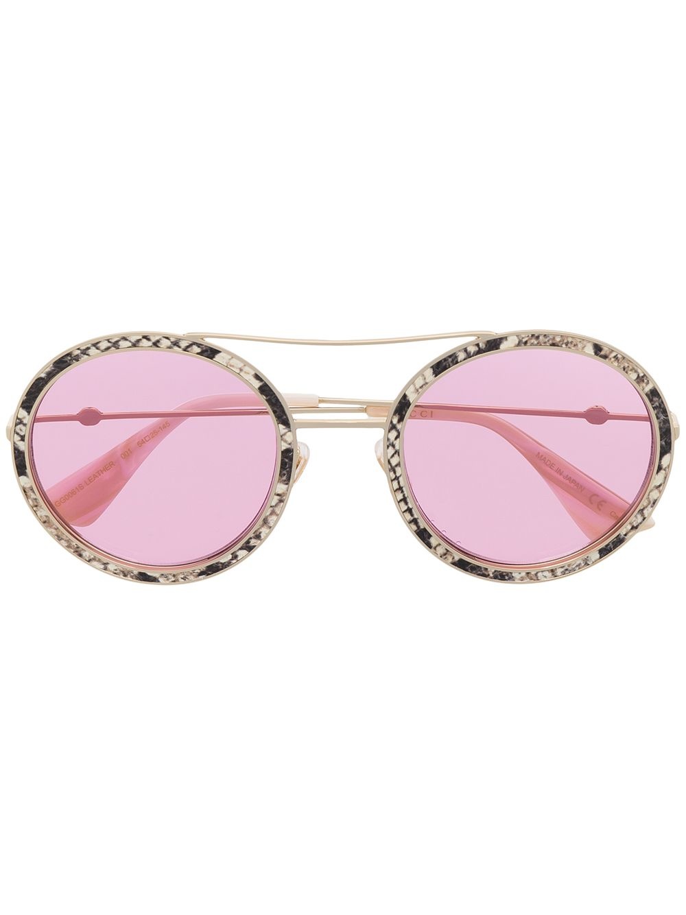 round-frame tinted sunglasses - 1