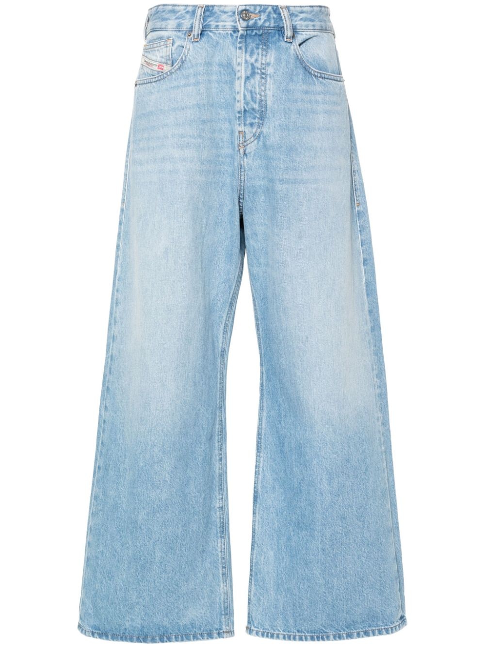 low-rise wide-leg jeans - 1