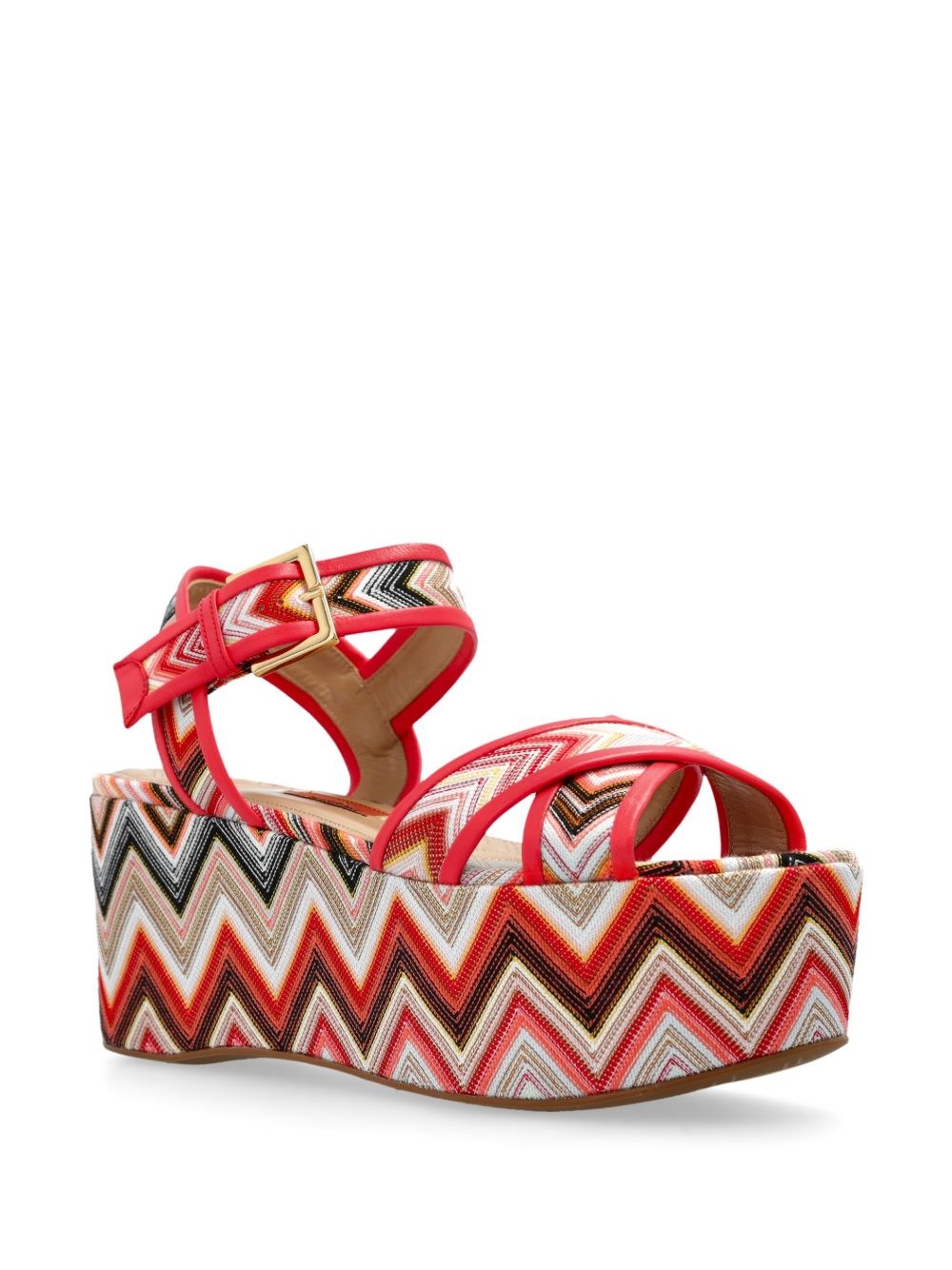 80mm Zigzag platform sandals - 2