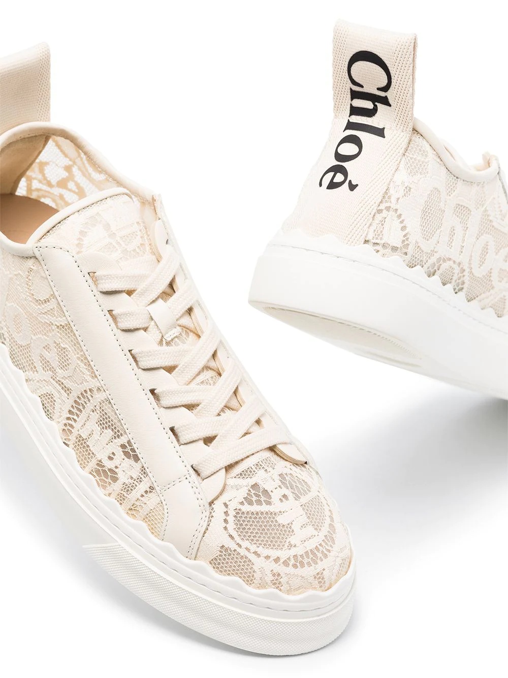 Lauren lace-detail sneakers - 2