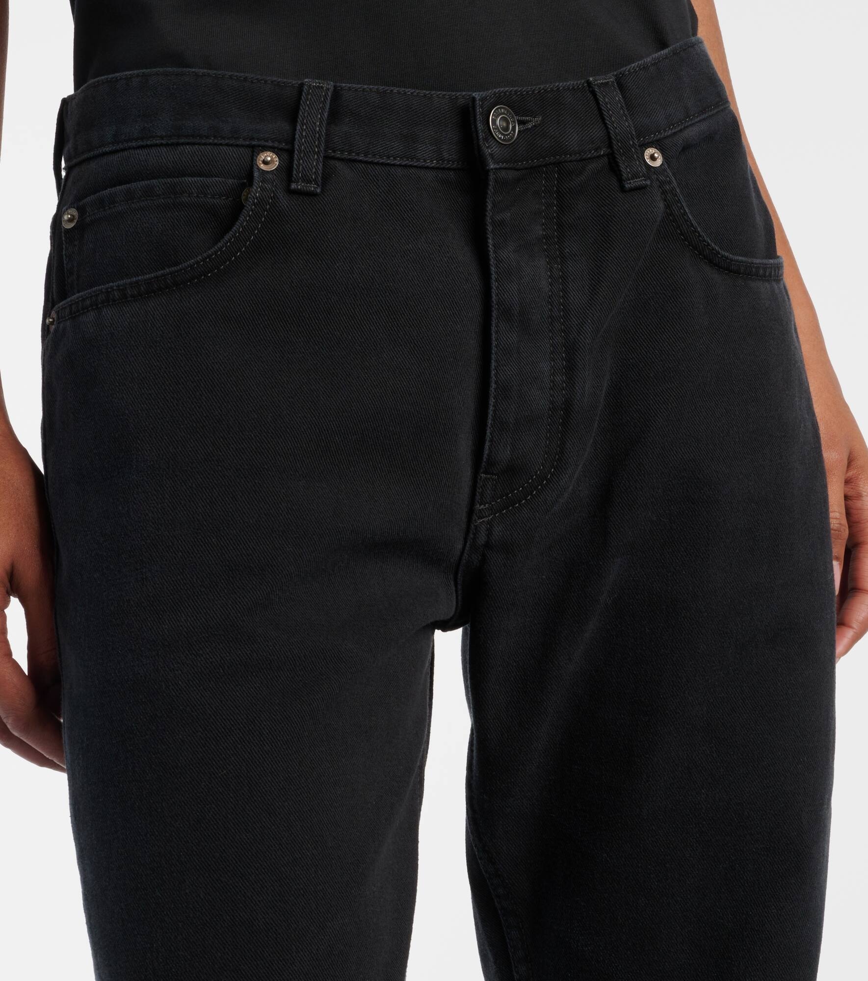 Mid-rise straight jeans - 4