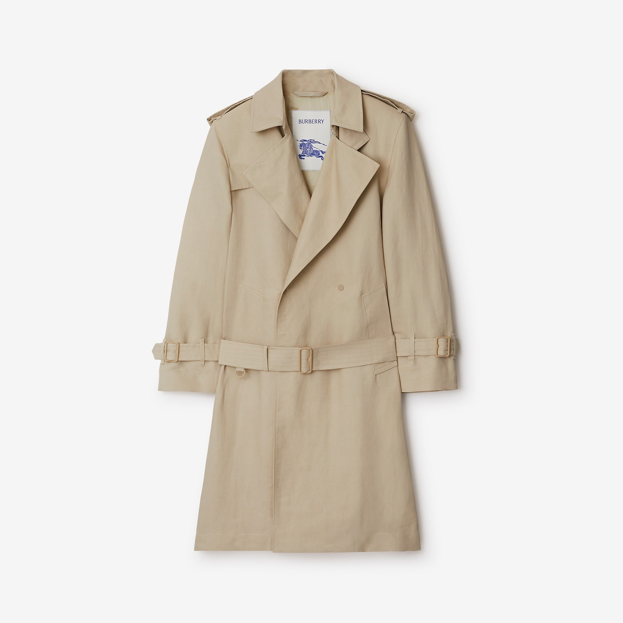 Long Tricotine Trench Coat - 1
