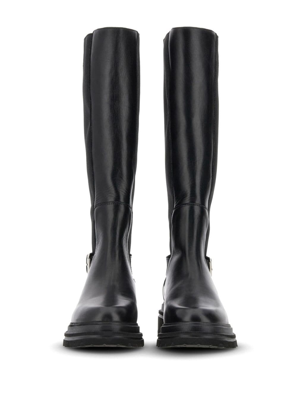 buckled knee-high boots - 4