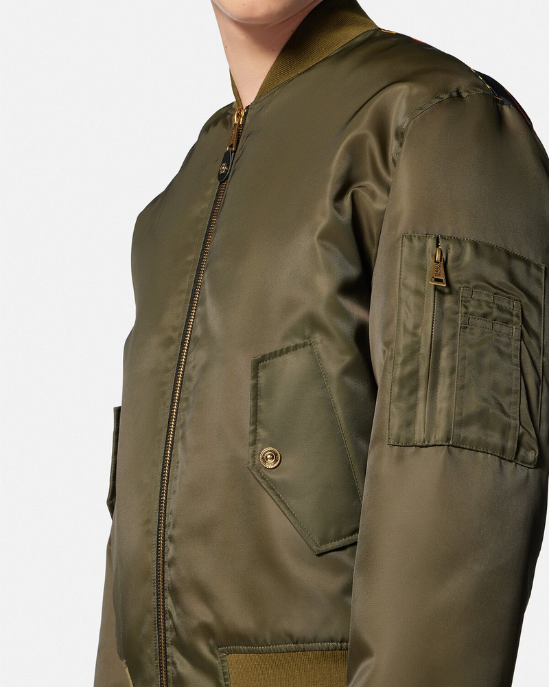 V-Emblem Chain Bomber Jacket 5