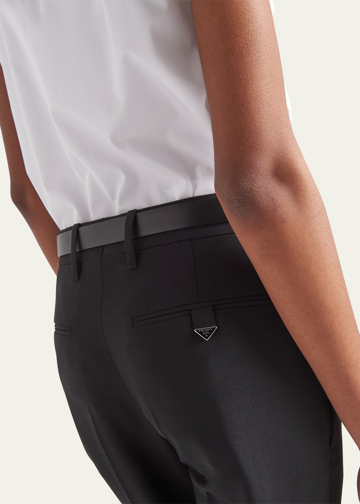 Kid Mohair Slim-Leg Trousers - 4