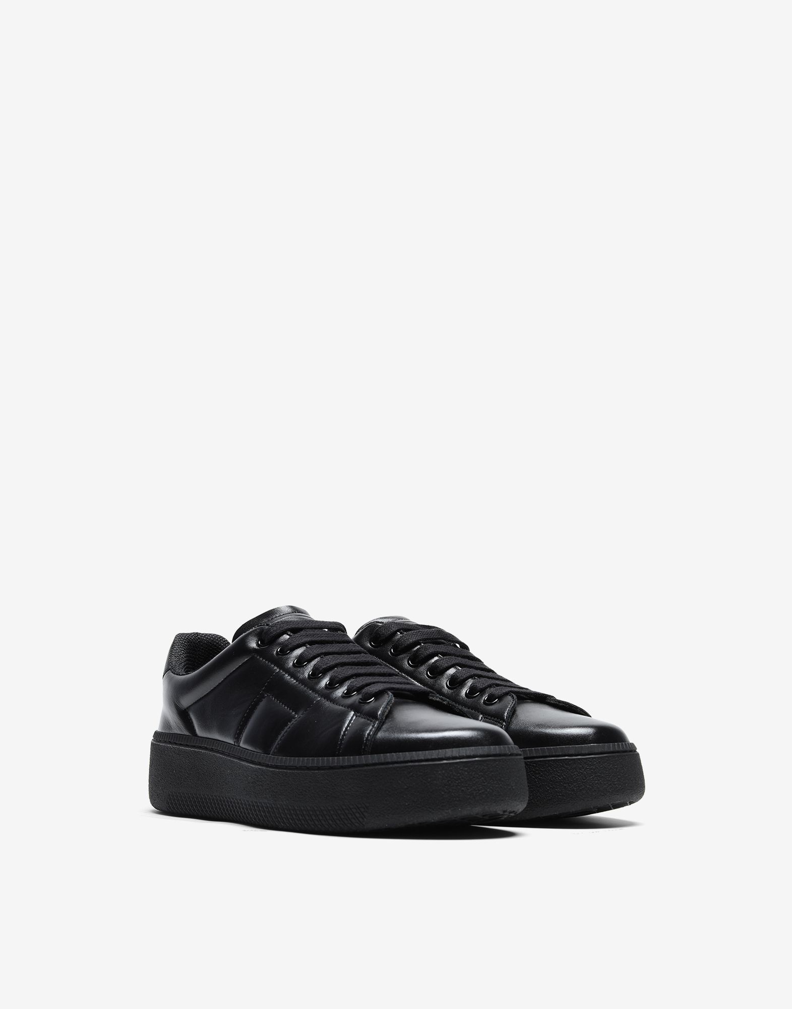 Wedge leather sneakers - 2