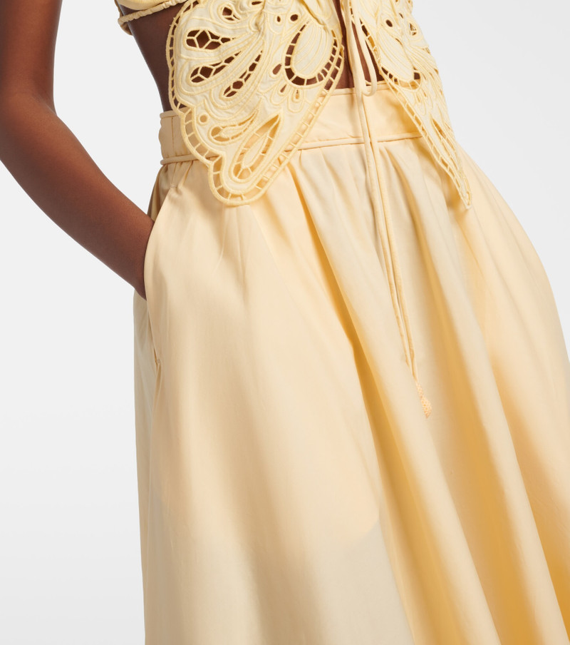 Cotton midi skirt 4