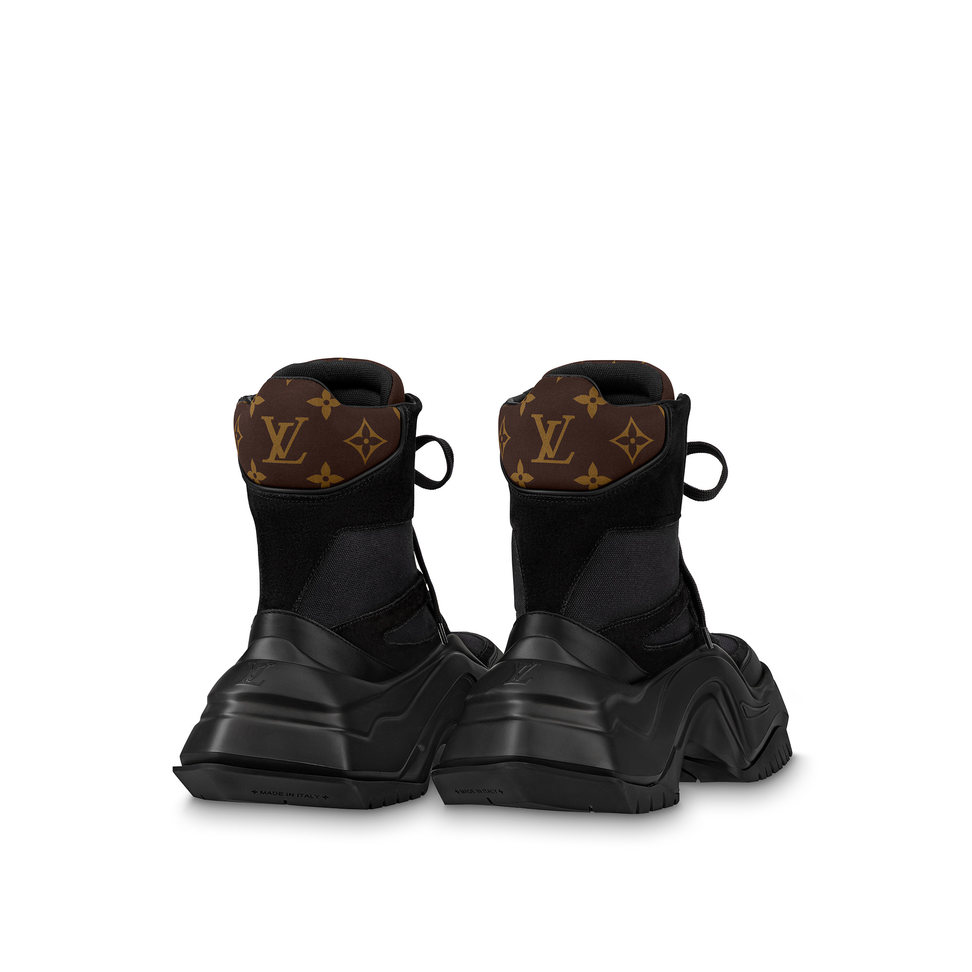 Archlight cloth boots Louis Vuitton Black size 36.5 EU in Cloth